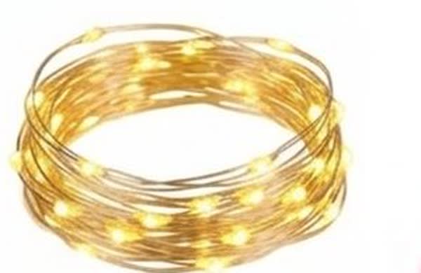 Rollo de luces LED cálidas de 3 metros